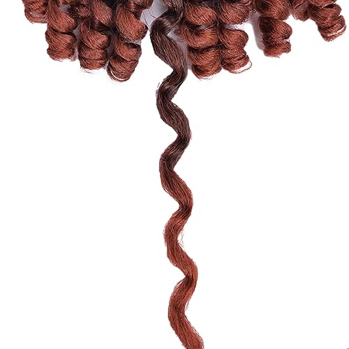Miniatura 7 de Luoyudu Trenzas de ganchillo de 8 pulgadas rizo de varita jamaicana cabello de ganchillo ombré cabello de ganchillo jamaicano 282ozpieza trenzas de