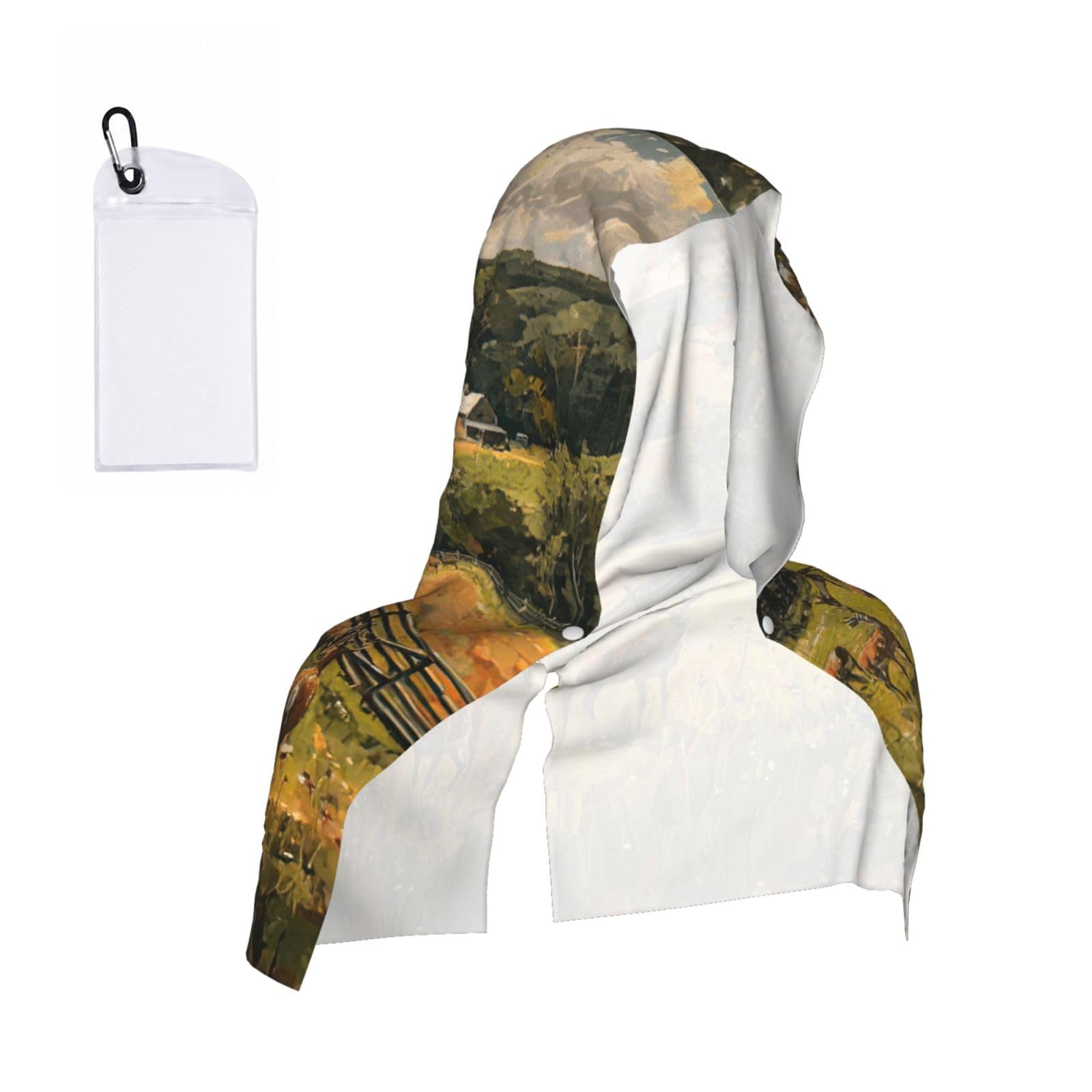 ZYJHYY Farm With Deer Print Unisex Swimming Towel Practical Camping Towel Skin-Friendly Cooling Towel For Workout Training