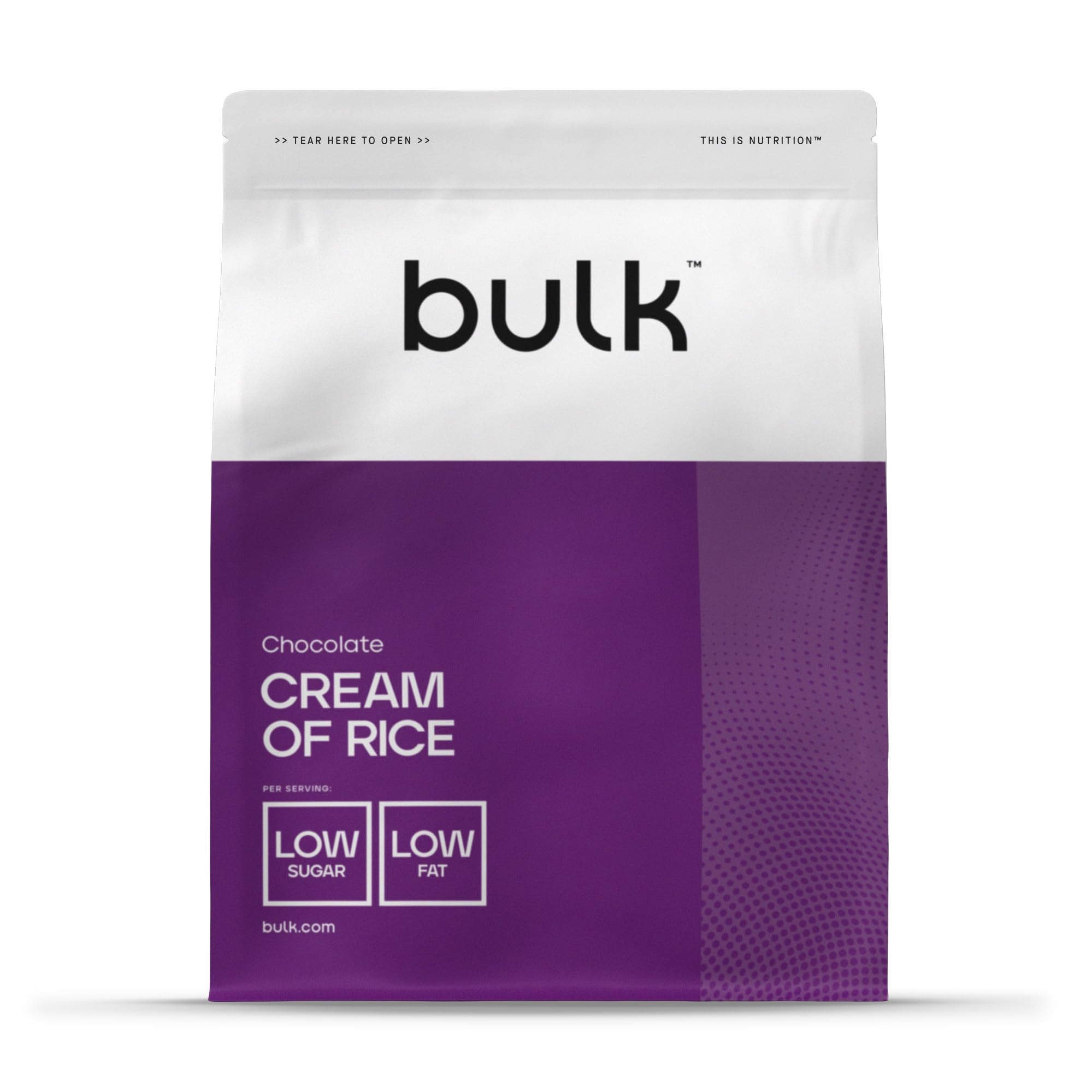 Bulk Cream of Rice, Carbohydrate Powder, Chocolate, 1 kg, 20 Servings, Packaging May Vary
