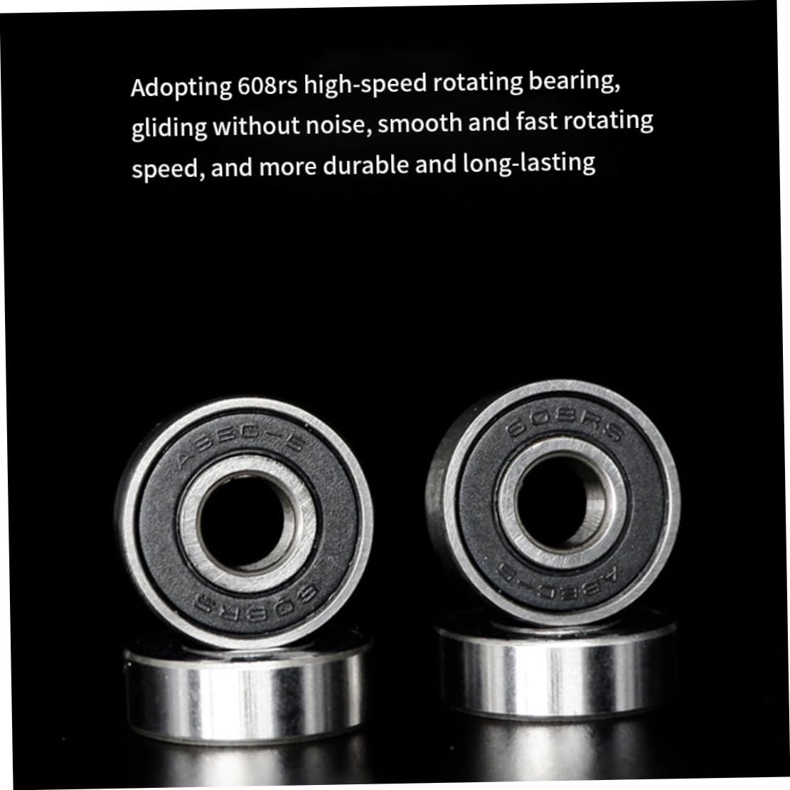 Lot de 8 roues lumineuses de rechange pour skateboard 82a 58 x 32 mm à double rangée Bleu