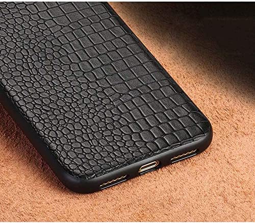 Coque de protection pour téléphone iPhone 8 Plus noir en cuir - 6