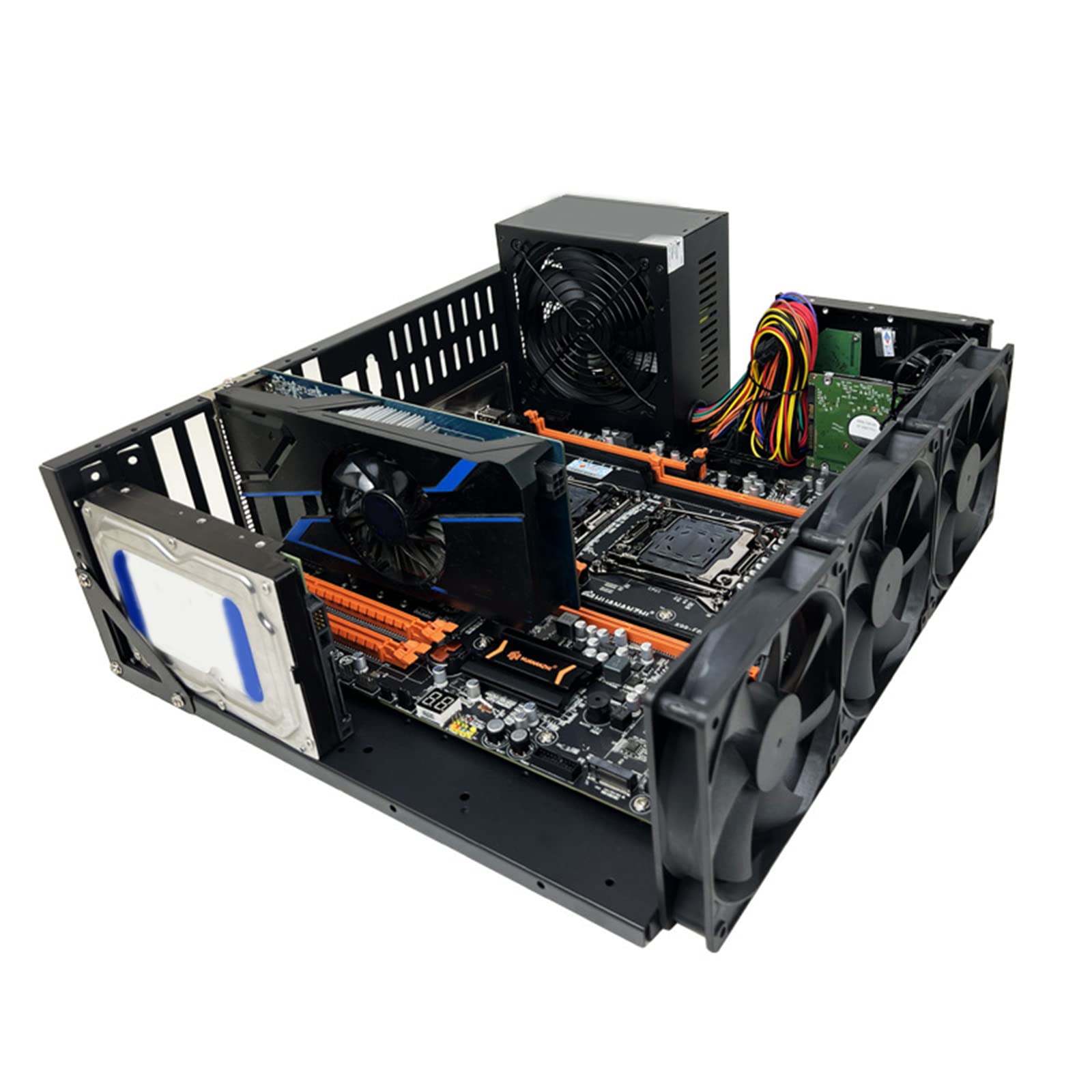Piastre in acciaio arrotolate Miner Rig Alloggiamento GPU Mining Frame