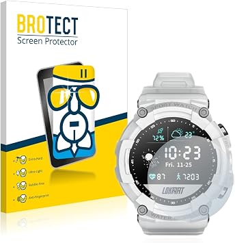 BROTECT AirGlass Glass Screen Protector for Lokmat Attack 3, Extra-Hard, Ultra-Light, Screen Guard