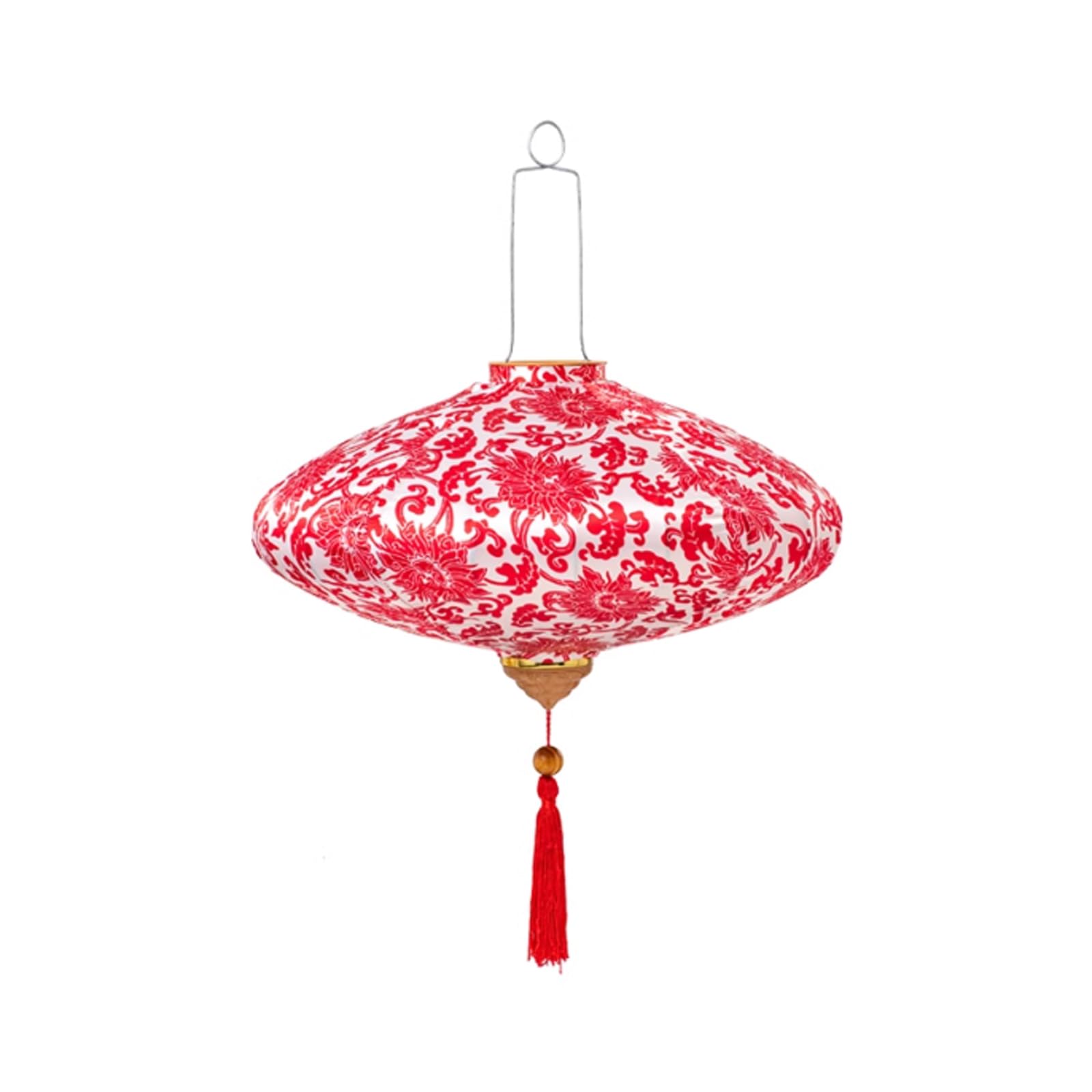 Lanterna di Seta Orientale, Lanterna Cinese Tradizionale di Seta Farol Lanterna da Esterno Lanterna Orientale appesa Lanterna Decorativa Giapponese vietnamita in Stoffa(12'')