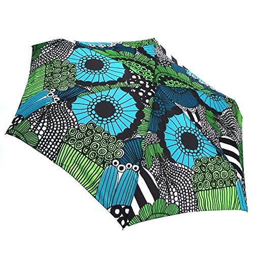 (マリメッコ) MARIMEKKO MINI MANUAALI 傘 WHITE/GREEN/TURQUOISE 