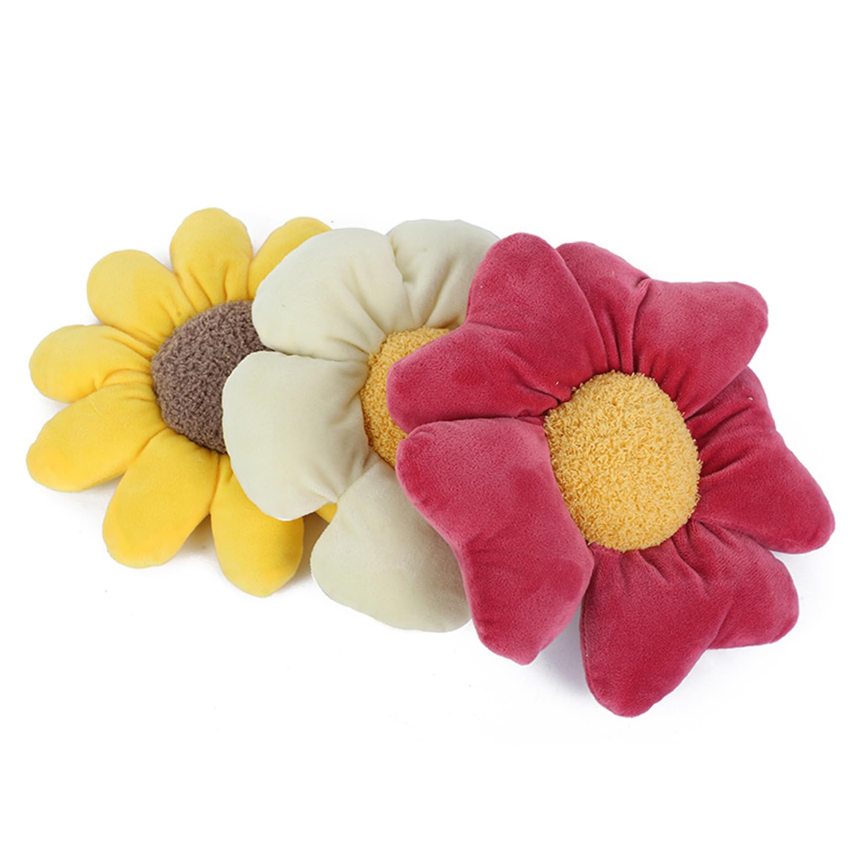 Rwigeboo Pet Plush Chewing Toy, Flower Pet Chew Toy with Squeak, Cute Dog Squeak for Small and Medium Dogs Chewing, Dog Teddy
