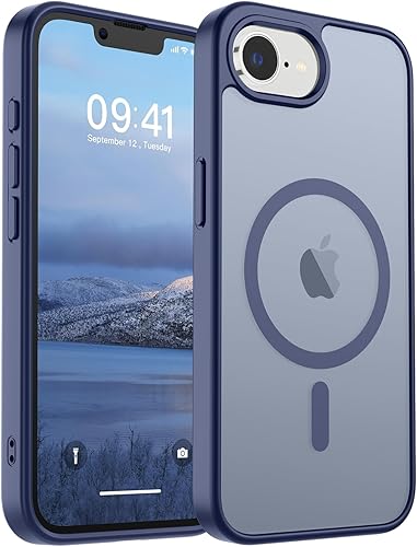 Miniatura 237 de SUPFINE - Funda magnética para iPhone 14 Pro Max (compatible con MagSafe), (protección contra caídas de grado militar de 10 pies), delgada, Negro