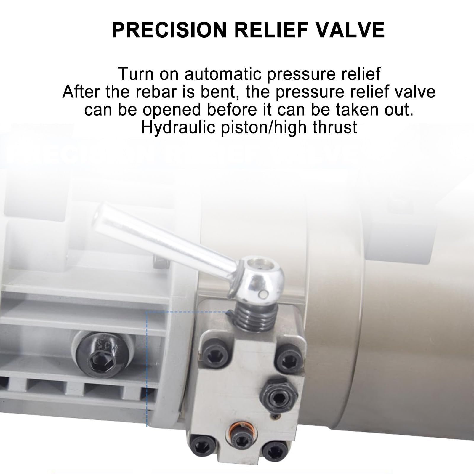 Dobladora de Varillas hidráulica de 1500 W - Dobladora eléctrica de Varillas, dobla Varillas de Acero de 4 a 25 mm, ángulo Ajustable de 0° a 130°, doblado rápido en 5 s,NRB-25A