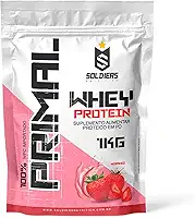 Whey Protein Primal 1Kg - Importado - Soldiers Nutrition Sabor:Morango