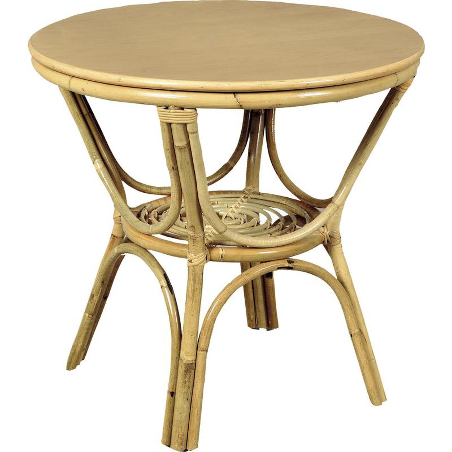 Table en rotin gain de place pour optimiser une petite salle à manger