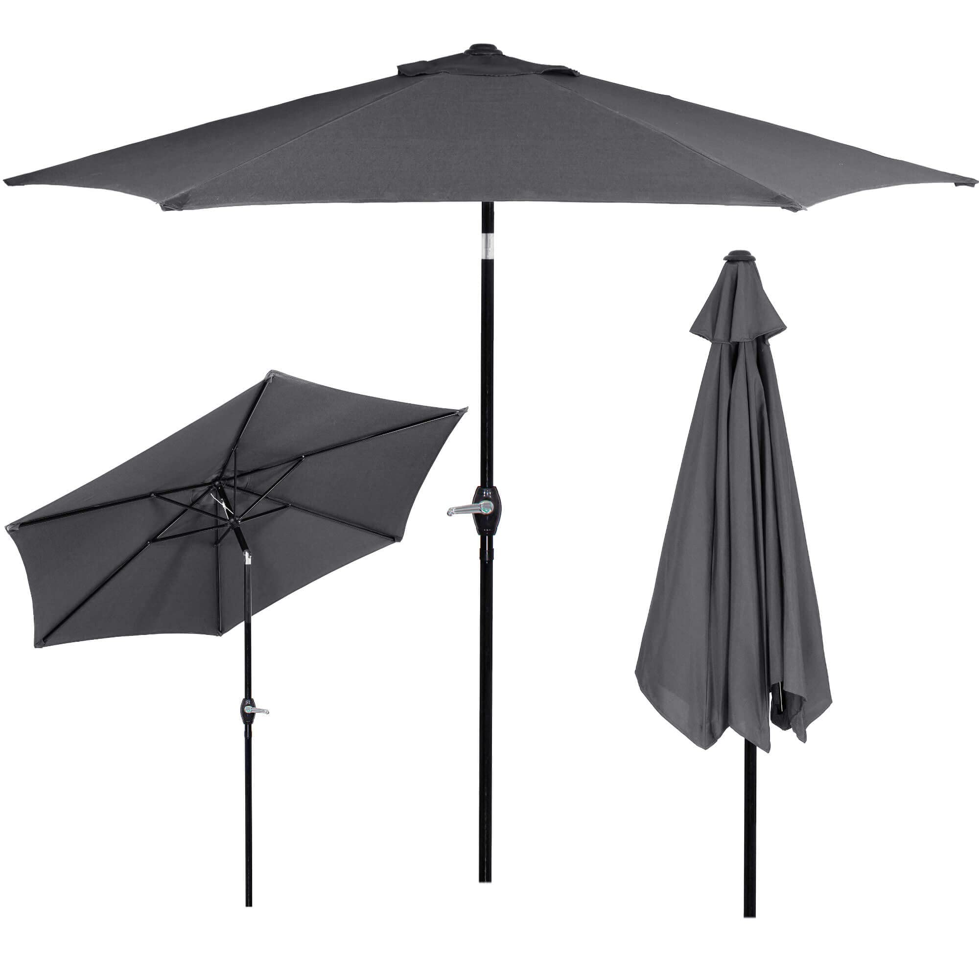 SPRINGOS Parasol przeciwsłoneczny, szary (Graphit), Groß