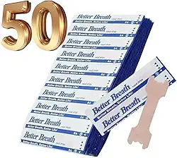 Better Breath Tiras Nasais, Dilatador Nasal, Pacote com 50 Unidades Respire Melhor (Tam. Grande: 66x19MM)