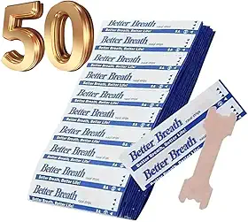 Better Breath Tiras Nasais, Dilatador Nasal, Pacote com 50 Unidades Respire Melhor (Tam. Grande: 66x19MM)