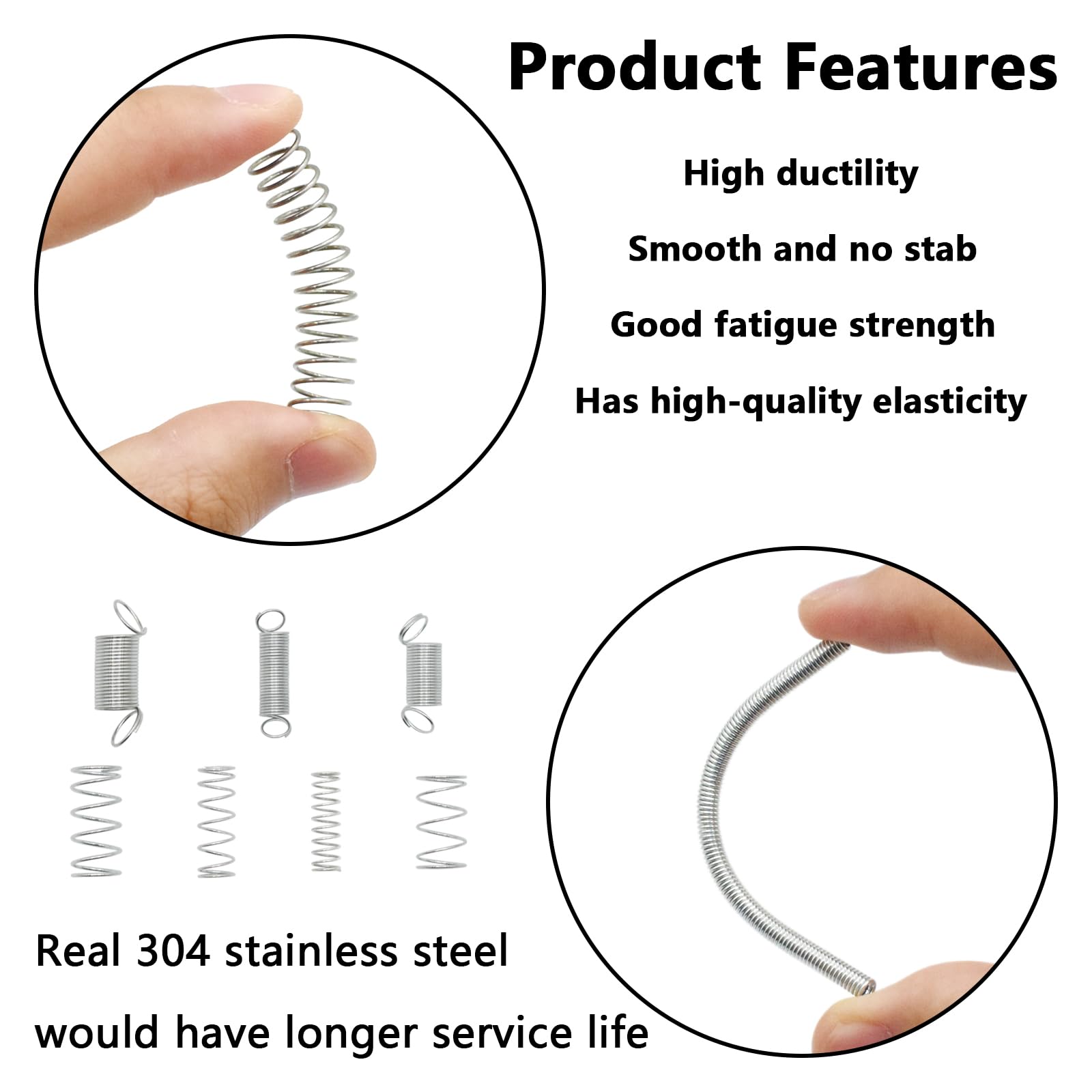 BDS-HOME 200Pcs Spring Assortment Kit, 20 Different Size Zinc Plated Extension and Compression Springs for Shops and Home Repairs Replacement Kit — Amazon image 4