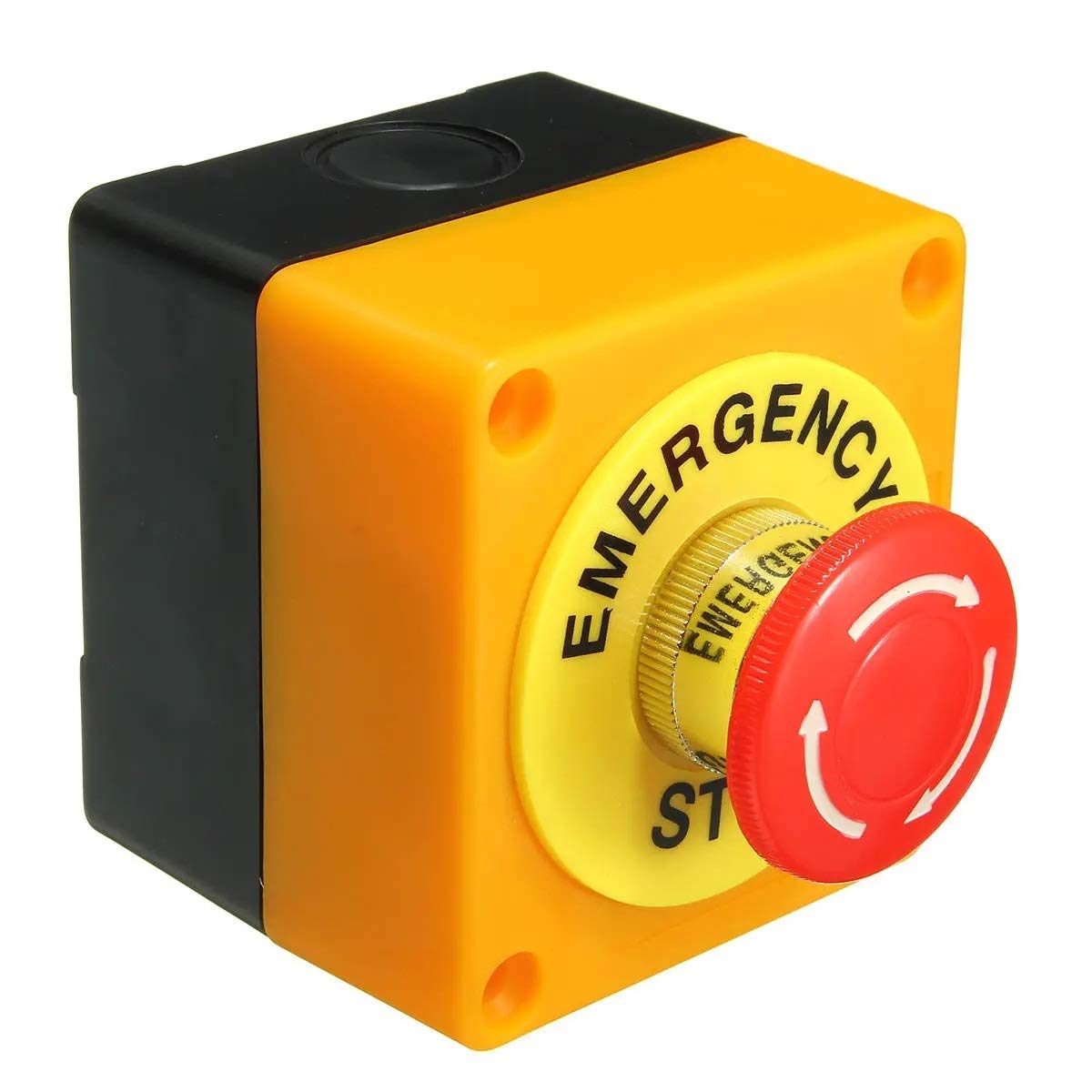 Bouton poussoir switch 10A 660V étanche et robuste à double contact 1 NO 1 NC