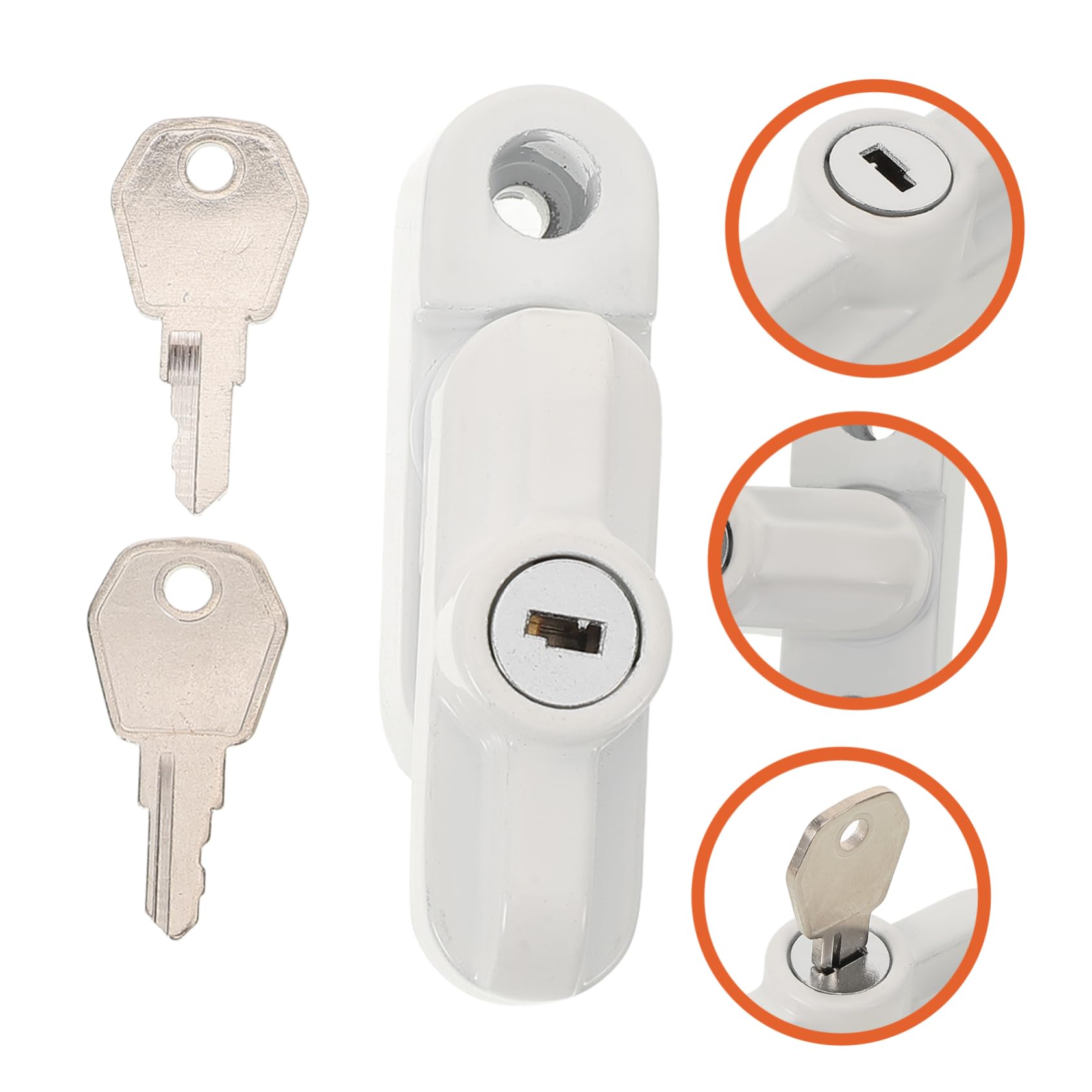 Homoyoyo 5ensembles Serrure De Fenêtre Avec Clé Pour Garçon Fille Verrou De Sécurité Pour Fenêtres Coulissantes Installation Facile Et