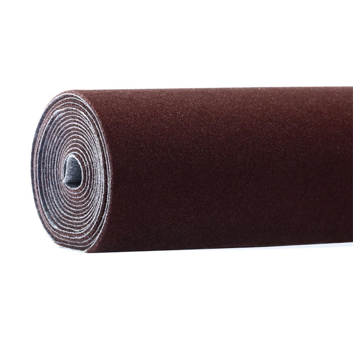 Self-Adhesive Velvet Fabric Sticky Flocking Fabric 59 * 19.68 inches for DIY Projects(21 Coffee)