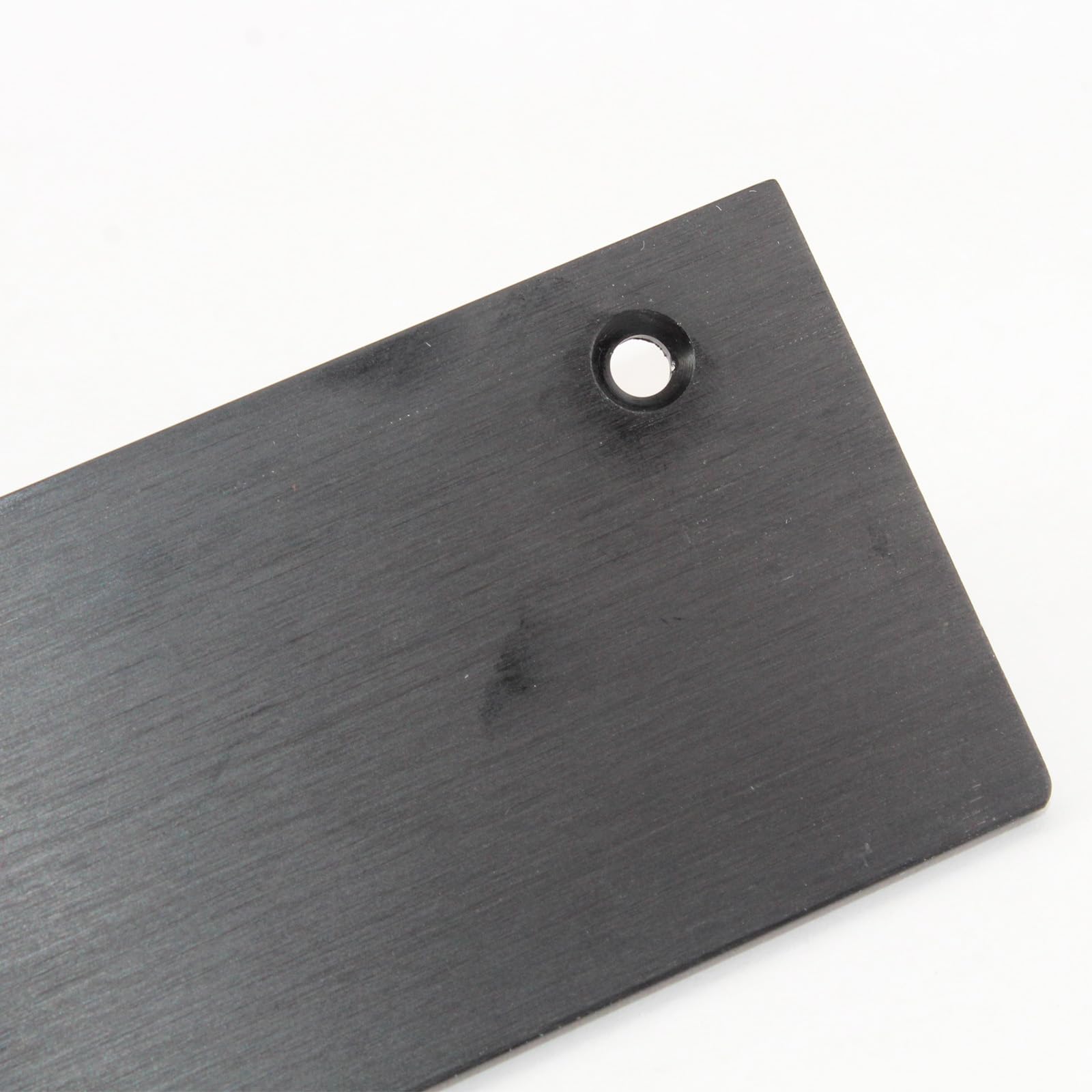 Lot de 2 plaques décoratives en alliage d'aluminium massif de 35 cm - Noir - Pour porte - Poignée invisible - Pour armoire