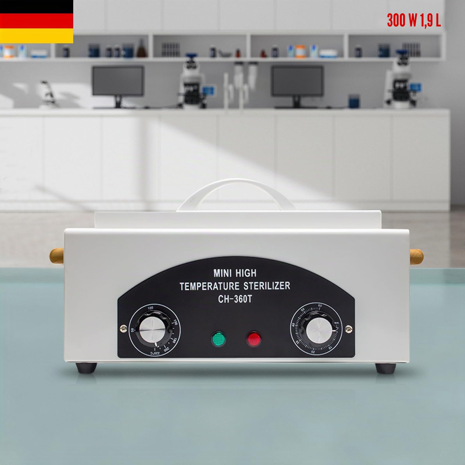 Sterilizzatore ad aria calda CH-360T - Sterilizzatore per la cura dei piedi, tatuaggi e nail studio disinfezione - temperatura massima 220°C