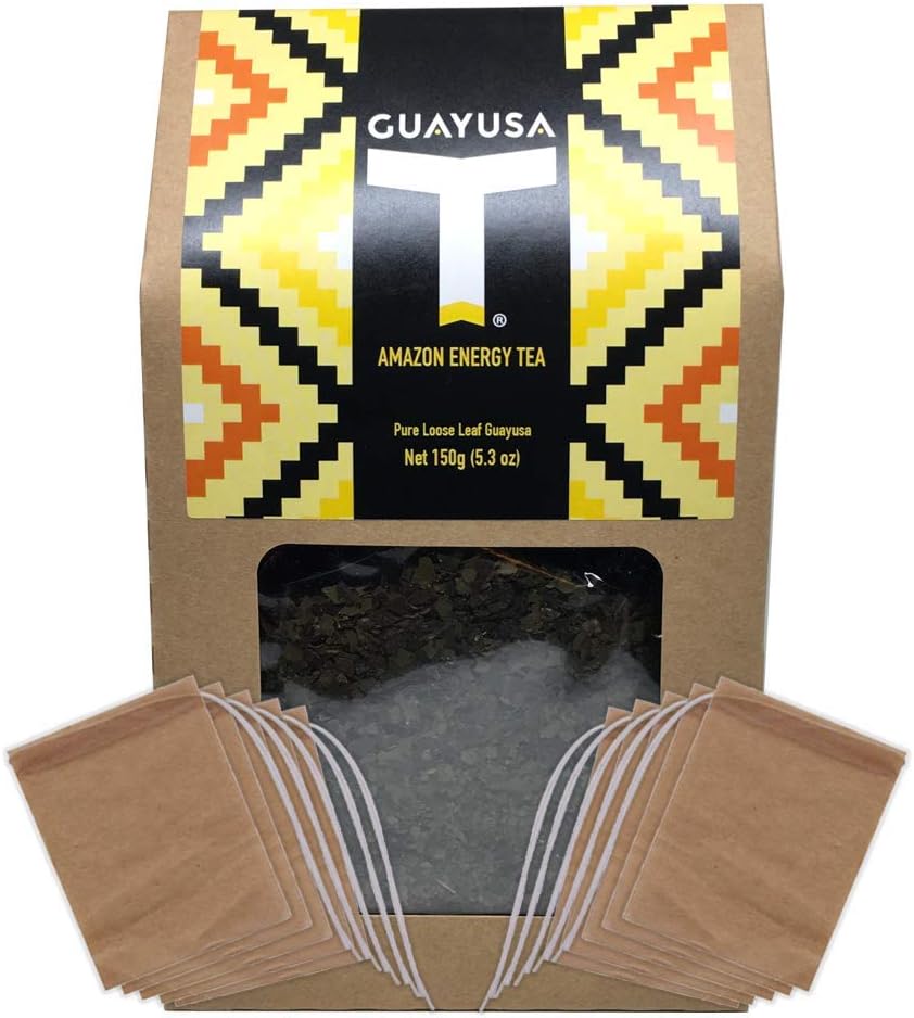 Guayusa Tea 150g + 10 Unbleached DIY Tea Bags (Ships Next Working Day)