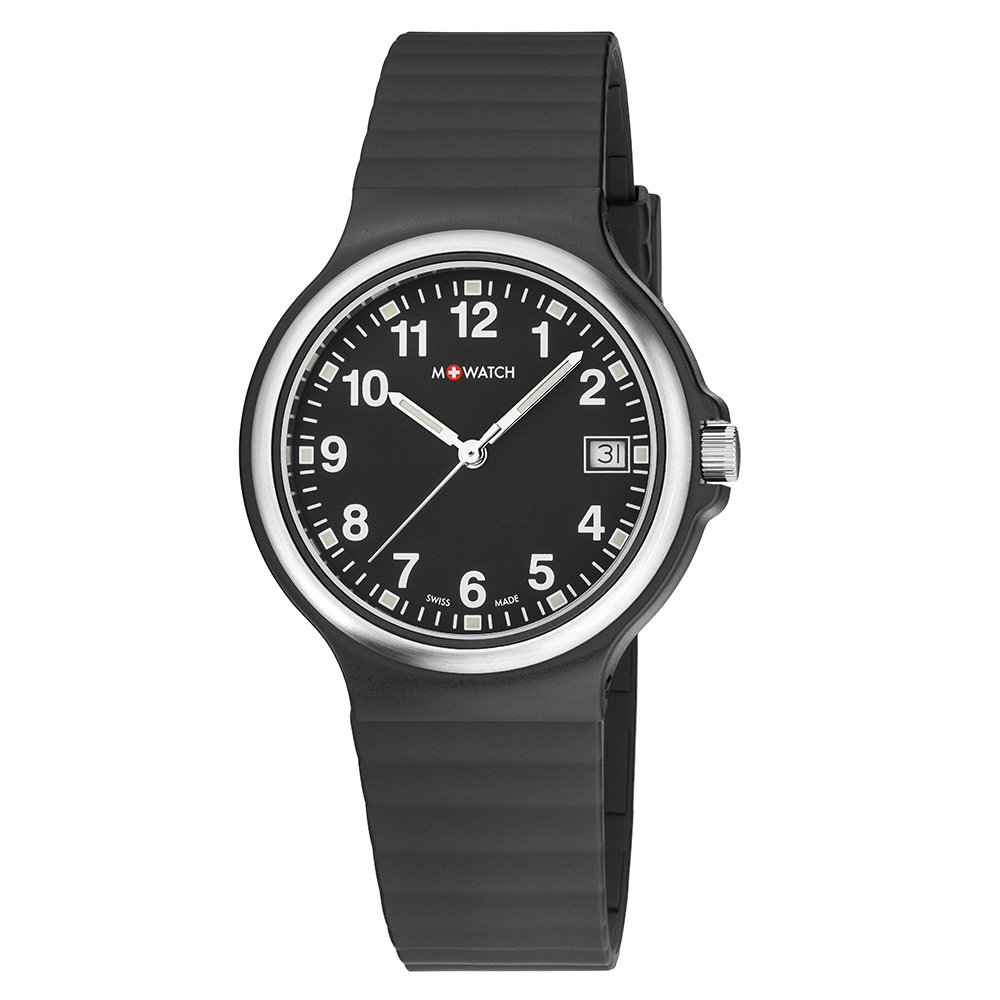 M-WATCH Unisex-Adult Quartz Watch, Analog Display and Rubber Strap - WYM.35220.RB