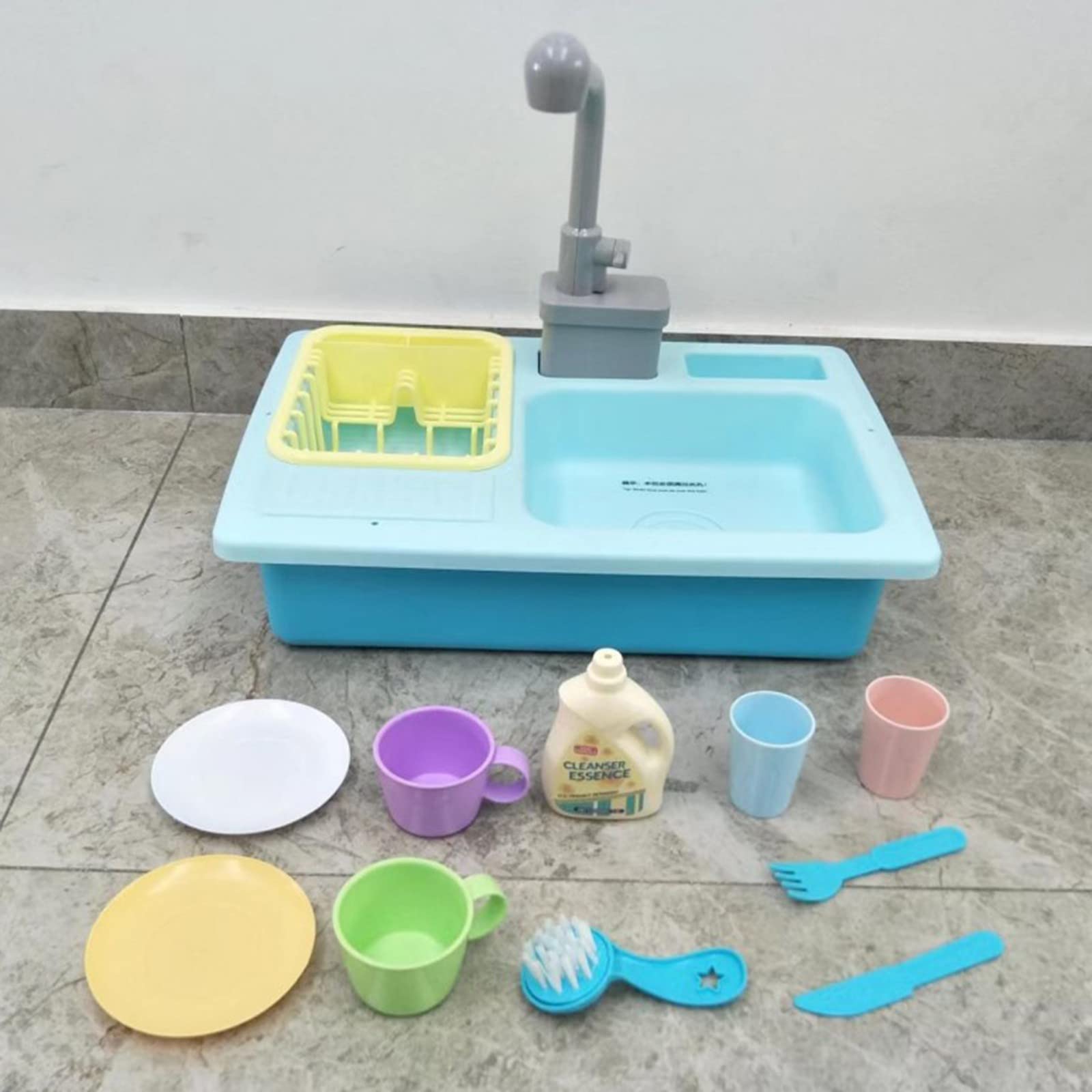 Ferro da Stiro Giocattolo in Legno Funzione di Simulazione dei Giocattoli Xiancai 'Acqua della lavastoviglie in Cucina Piscina di Palline Grande (One Size)