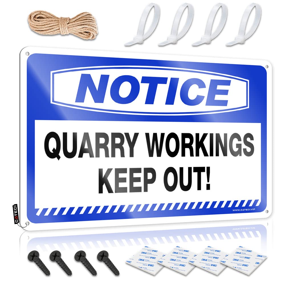 Stuff For Your Room Notice Quarry Workings Keep Out! Tin Sign Tin Signs Signs For Room