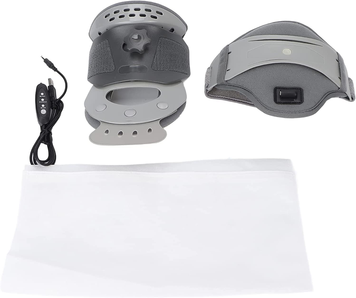 CukUJH Hot Compress Neck Support, Adjustable Cervical Traction Devices for Relieve Neck Pain and Neck Fatigue