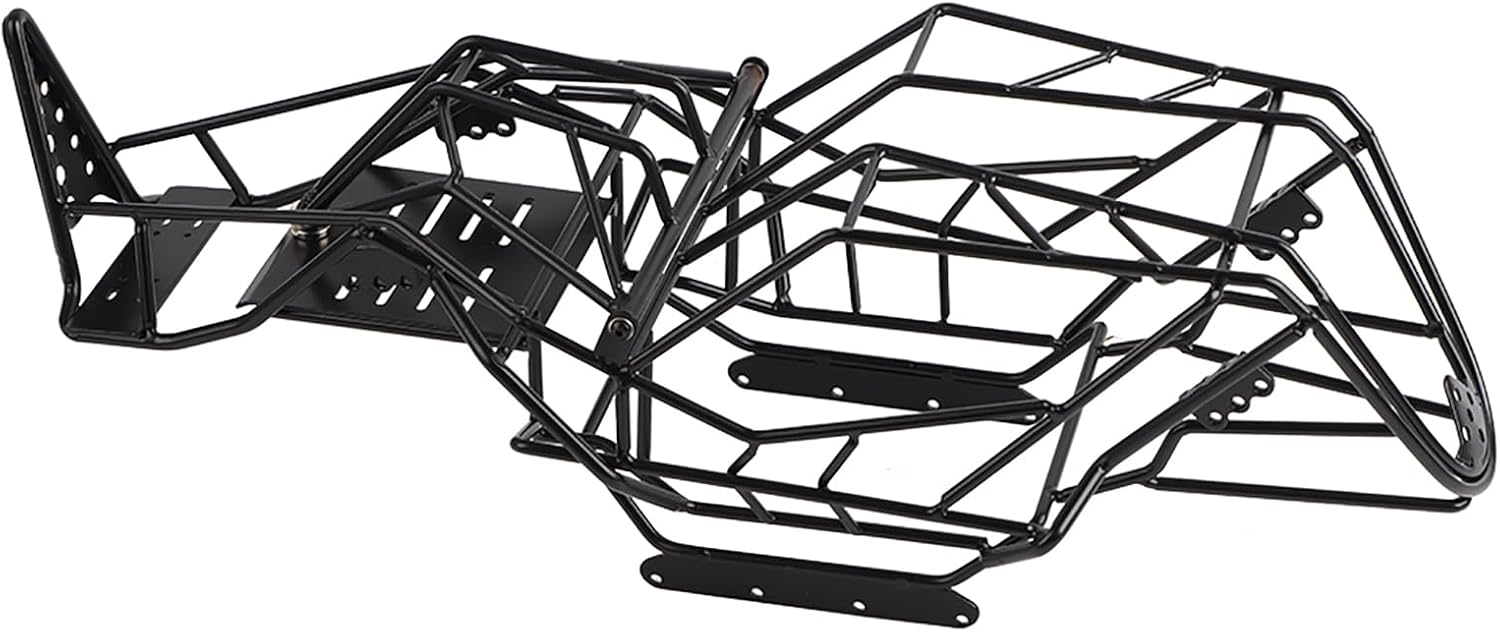 VGEBY Black Metal Welding Roll Cage Frame Body Chassis for Wraith 1/10 Scale RC Car (Black) Wraith Body Panels