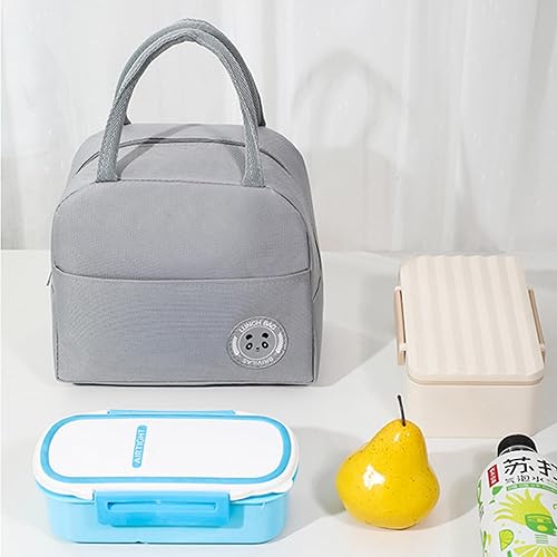 Miniatura 3 de Hoomall Bolsa de almuerzo aislada, bolsa de almuerzo reutilizable para adultos, bolsas térmicas a prueba de fugas para el trabajo, oficina, picnic o
