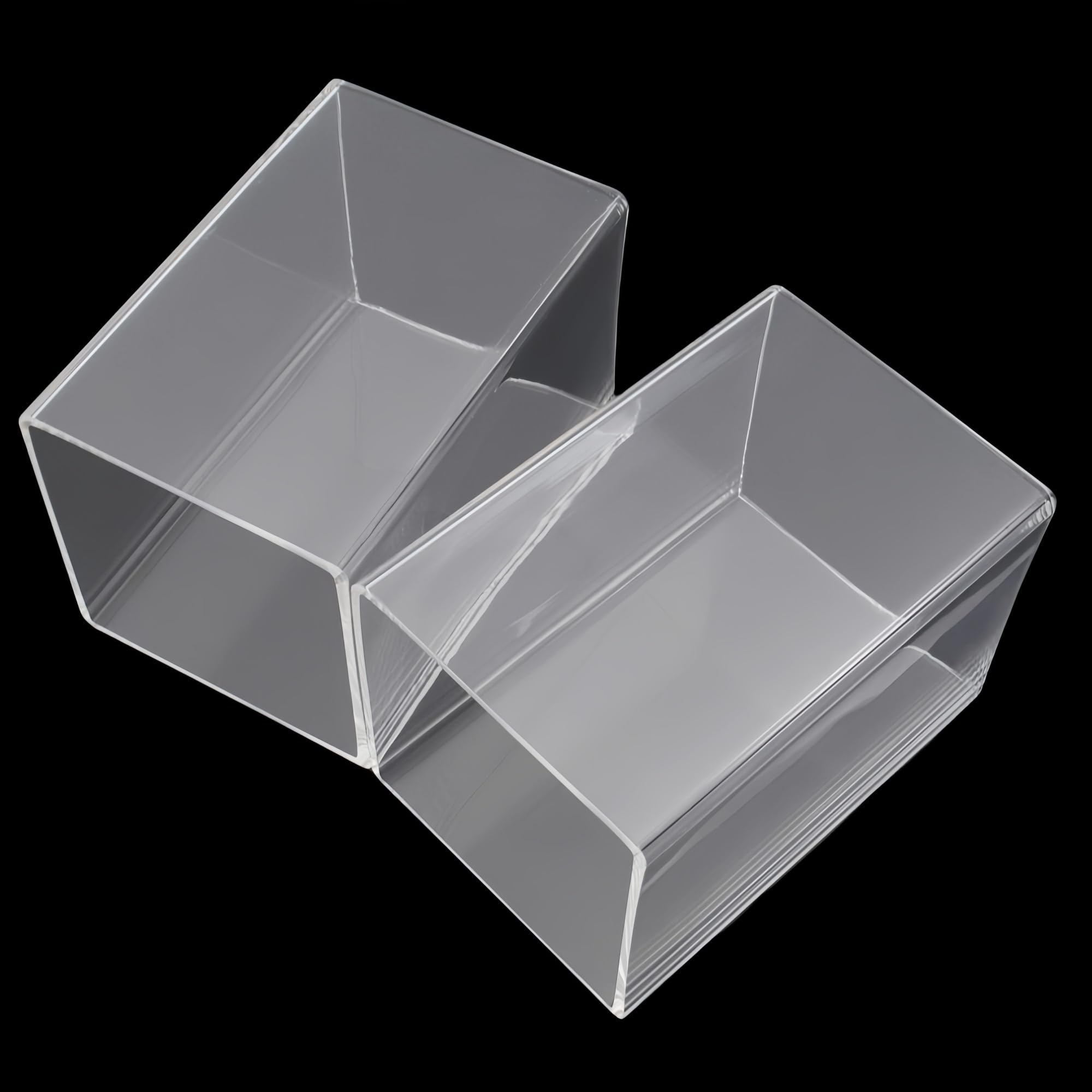 Tube acrylique carré, tube creux en plastique rigide, tube PMMA transparent for matériaux de construction, 1 pièce(240X50X50X3MM)