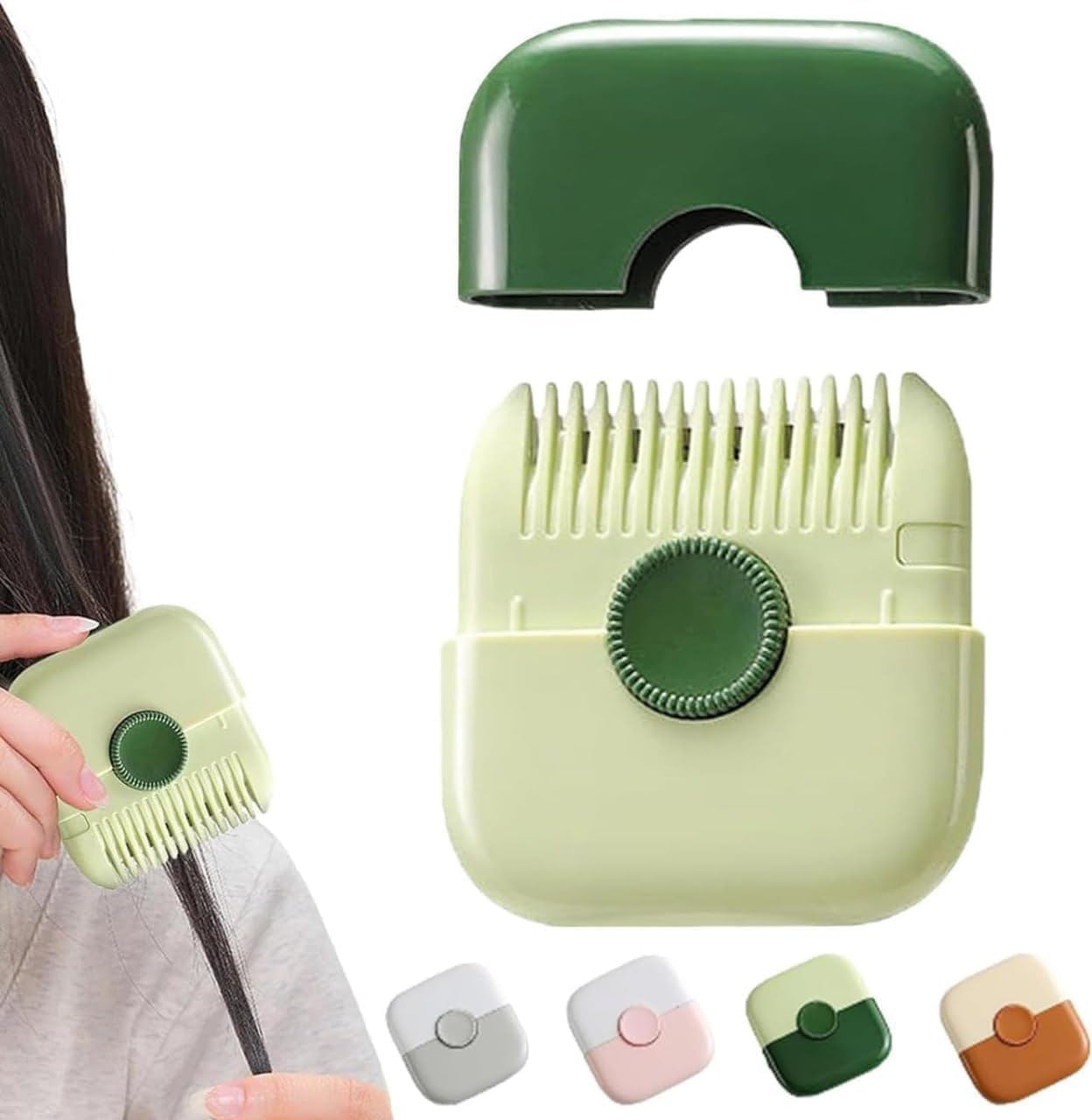 2-in-1 Manual Hair Trimmer Razor Comb | Dual-Sided Split End & Bang Cutting Tool with Adjustable Blades | Safe Grooming Comb for Men, Women & Kids – Portable & Easy to Clean-image-31