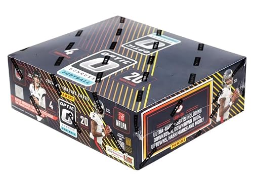 NEW 2024 Panini DONRUSS OPTIC Football Card Retail Box, 20 Packs, 80 Cards Per Box!