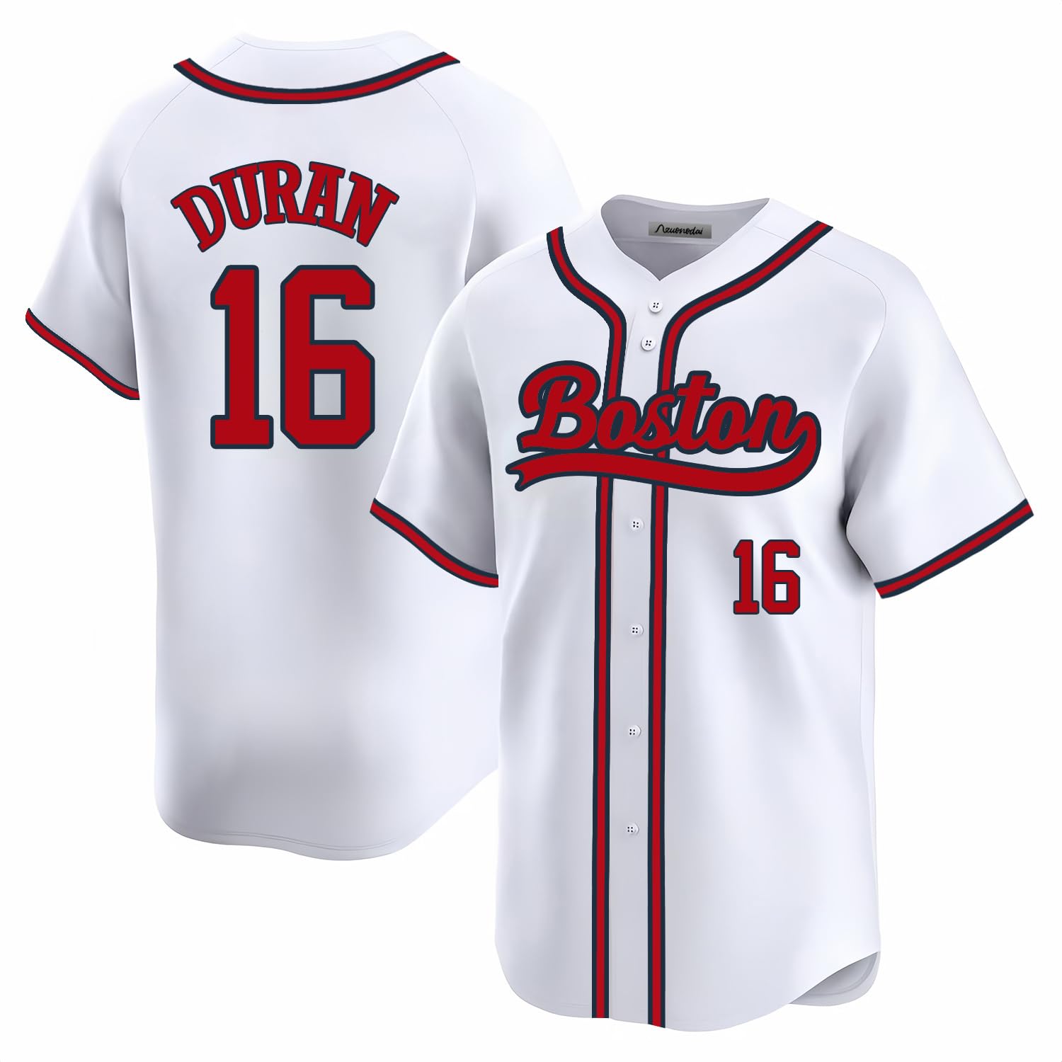 Custom Mens/Women/Youth Boston White Jarren Duran Seattle Baseball Stitched T-Shirt for Sports Fan