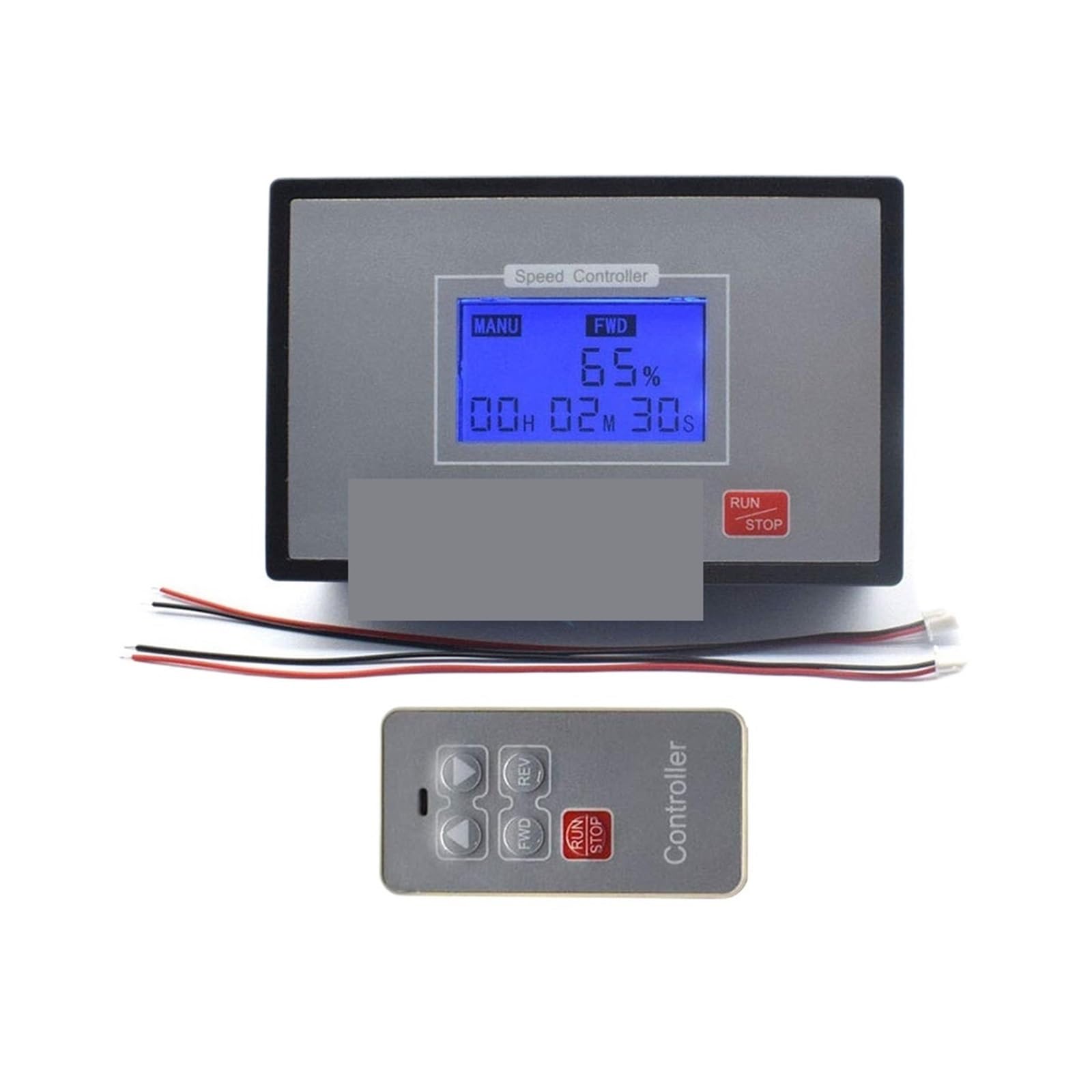 Controlador de velocidad DC reversible con pantalla digital y temporizador de 60A