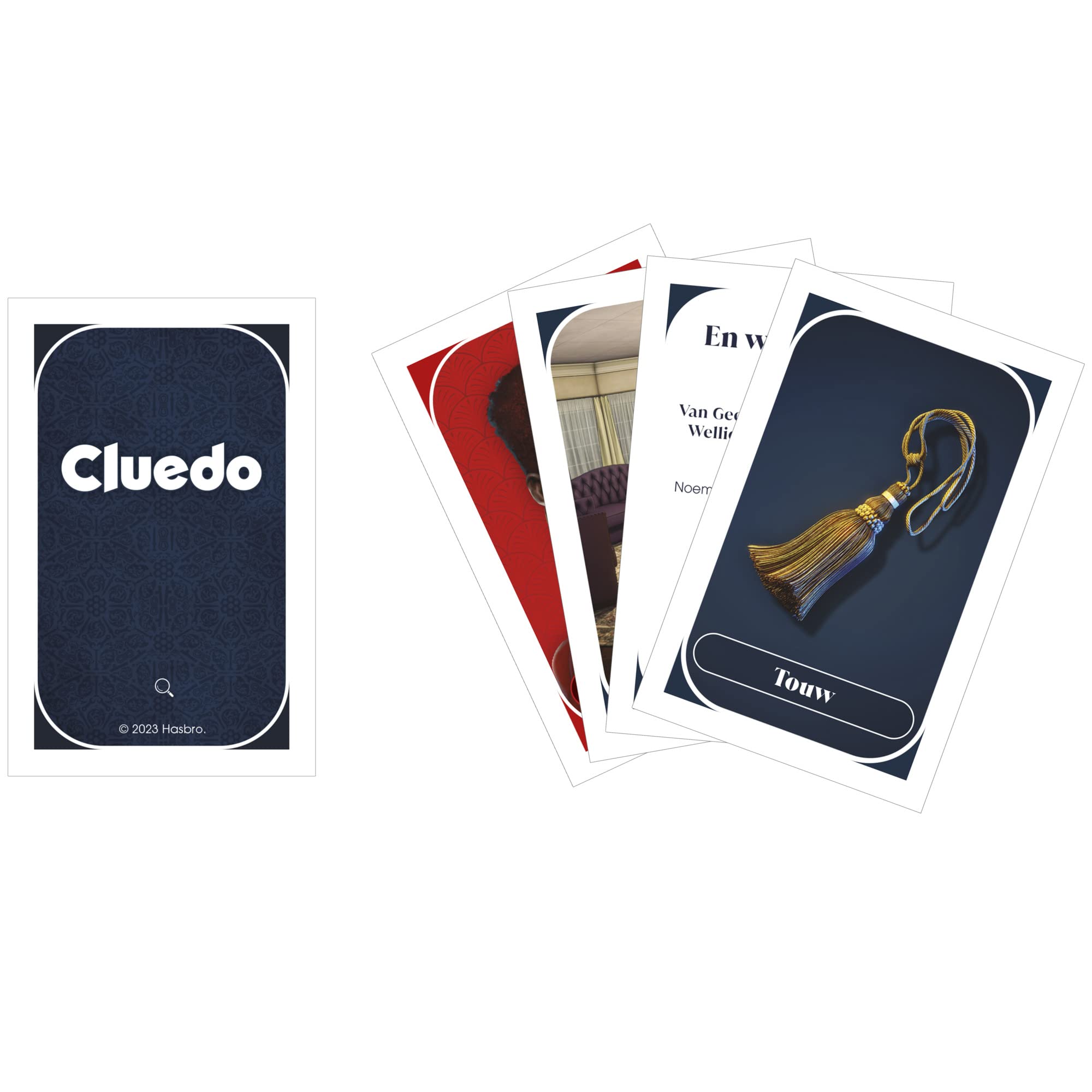 Cluedo Gesellschaftsspiel, erneuertes Cluedo-Spiel für 2 bis 6 Spieler, Kriminspiele, Detektivspiele, Familienspiele für Kinder und Erwachsene (‎Niederländisch)