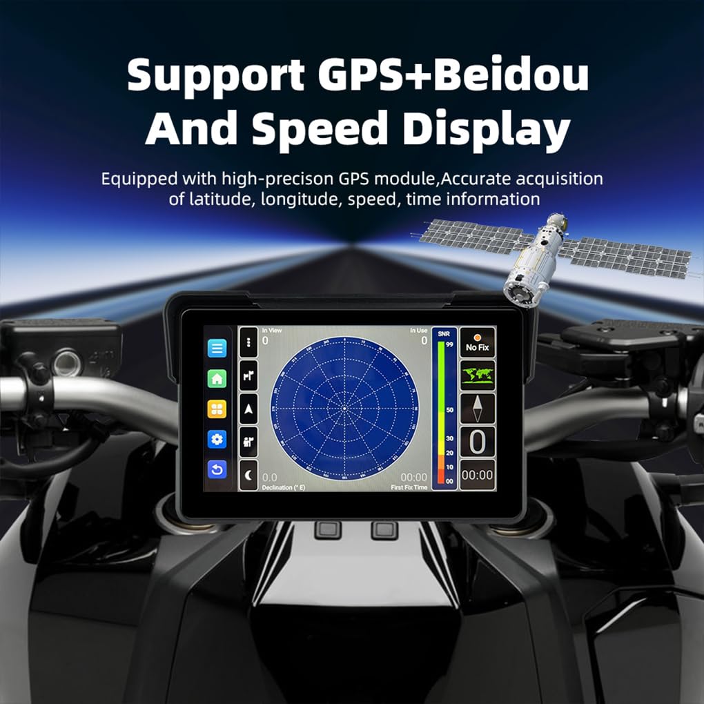 Navegación GPS Digital portátil con Pantalla de Velocidad, | inalámbrica, para coche, Android Auto 232G, Android 0, pantalla de visualización de velocidad de navegación GPS para