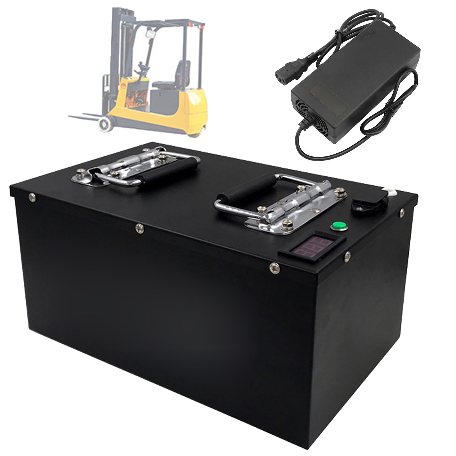 Batteria al litio 48V 60Ah 46Ah 50Ah Batteria LiFePO4 48V Batterie carrelli elevatori Batterie di ricambio per moto transpallet per motori 1000W a 2900W,48v46ah character 3pins
