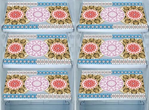 Image of DakshyaIndustries Pack of 6 PVC Printed Fridge Mat /Refrigerator Mat (Multicolour)