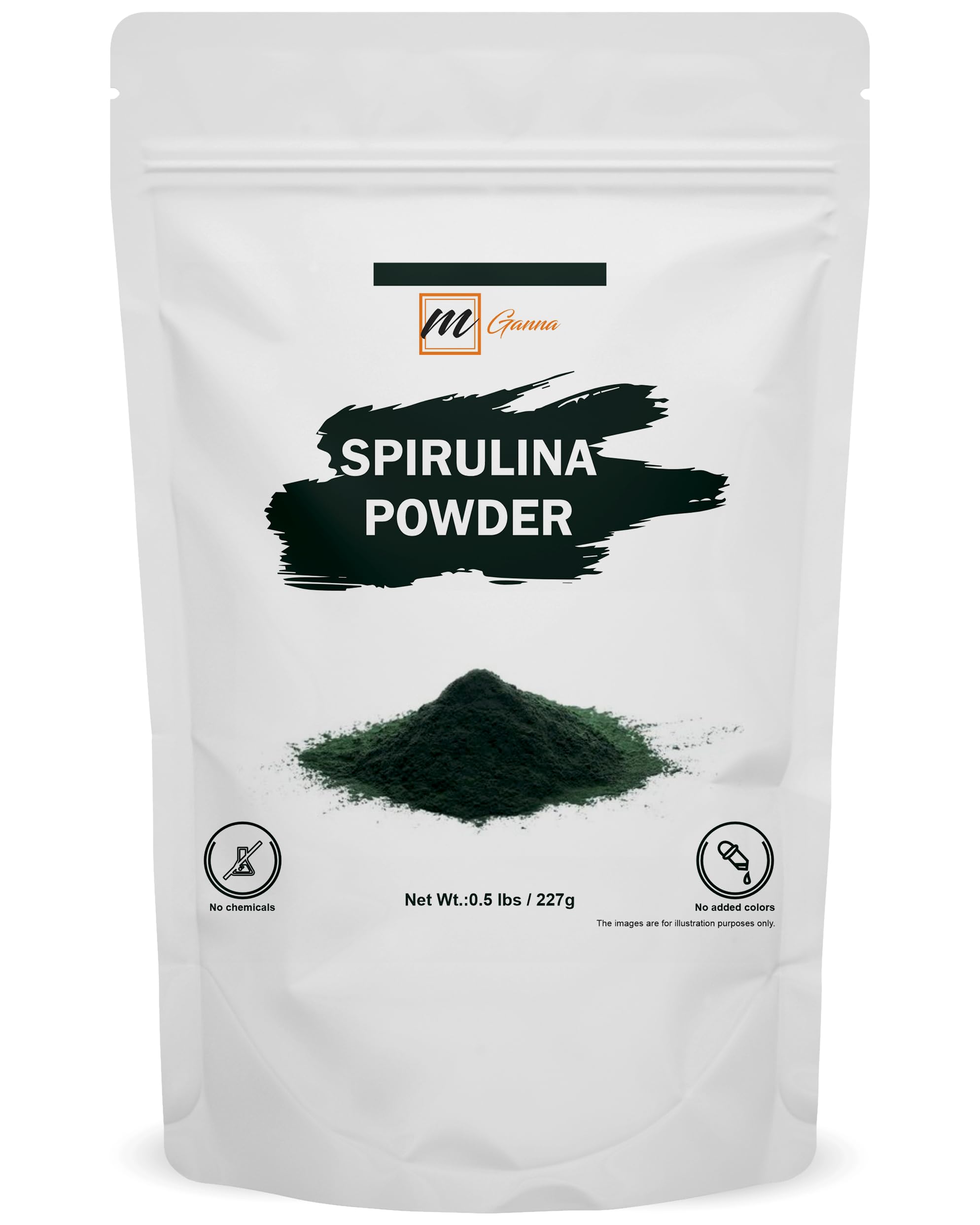 100% Spirulina Powder/Blue Green Algae Powder 0.5lbs / 227 g