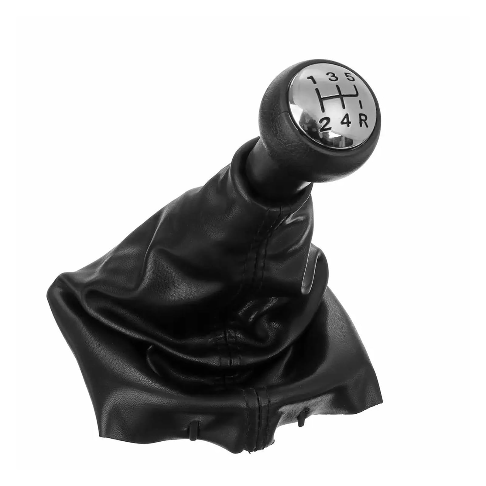 Jxewmtmc for Peugeot 207 307 406 5-Speed Manual Car Gear Shift Knob Lever Shifter with Gaitor Cover Gear Stick Shift Cover(Shift with Gaitor)