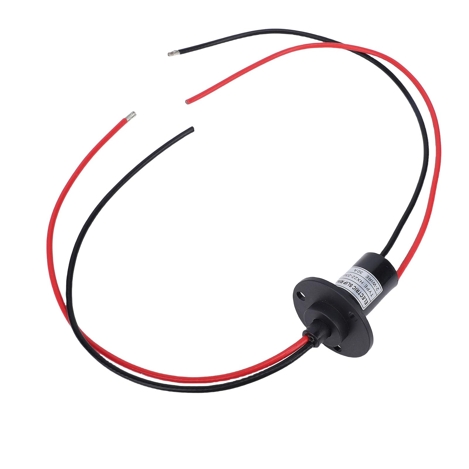 Tissting Collecteur Tournant Electrique 2 Fils 30A 250RPM Diametre 22mm/0.87in Rotation 360 Degres, Pour Equipements De Test Camera PTZ Et Plateformes Tournantes