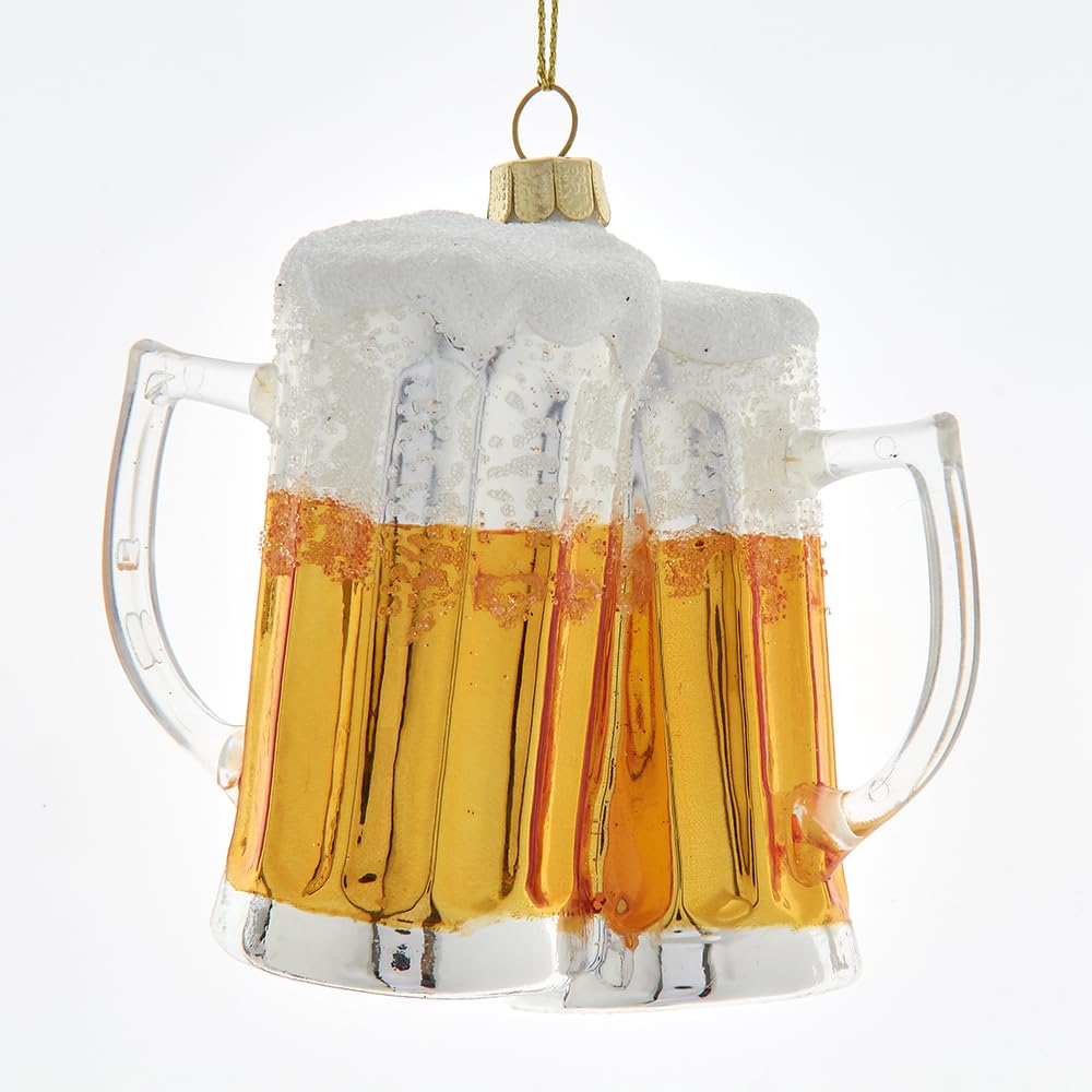 Décoration en verre pour tasses à bière Kurt Adler - Suspension sapin de 9,5 cm