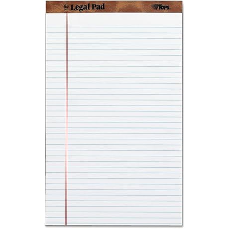Tops Everyday Writing Legal Pads 8.5 x 14 Inches