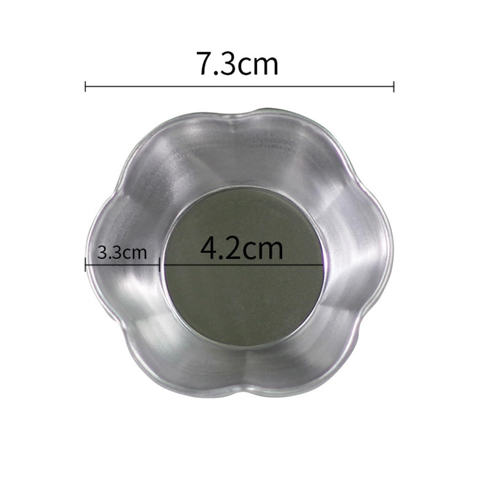 moldes reposteria 5 uds flor de ciruelo pétalo en forma de flor de aluminio pastel taza molde pudín gelatina molde herramientas de moldeo de fondo plano tarta(S)