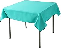 Vista 257 de Rectangle Tablecloth 90x132 inch Washable Polyester Fabric Table Cloth for Wedding Party Dining Banquet Decoration（90x132, Turquoise）