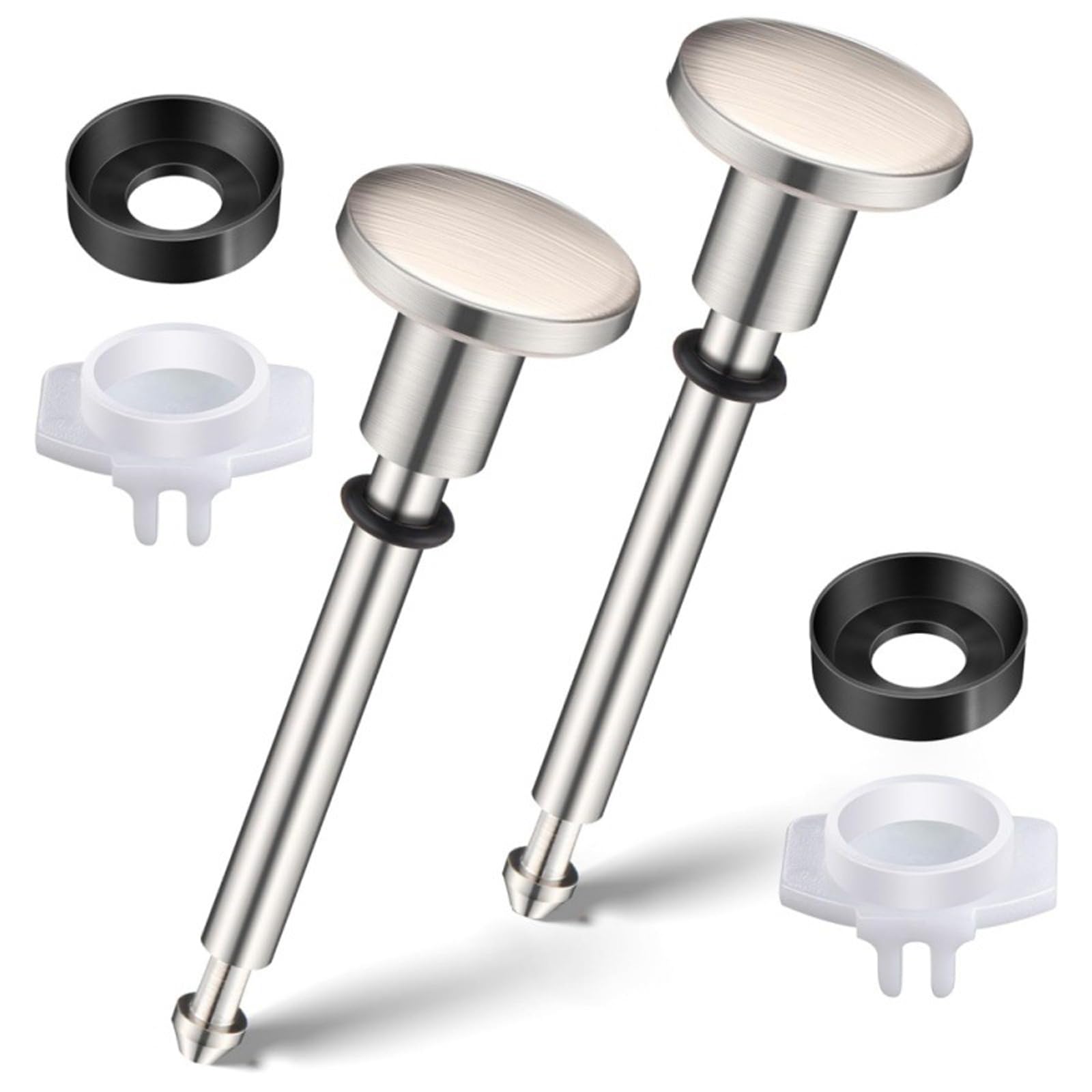 Msioytog Brushed Bathtub Diverter Replacement Set Metal Adapter & Anti-Leak Seals, Simple Shower Faucet Repair Bathtubs Diverter Adapter