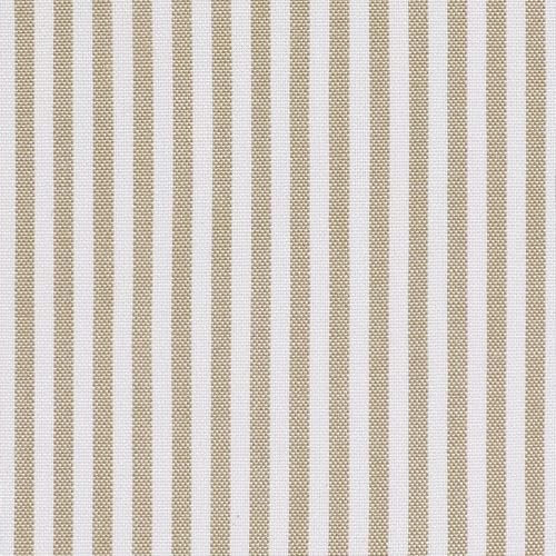 Image of AAAAAcessories D-Shaped Chair Cushions, 2 inch Thick Dining Chair Pads with Ties and Removable, Machine-Washable Cover, 17 inch x 16 inch, Set of 2, Natural Sand Pinstripe