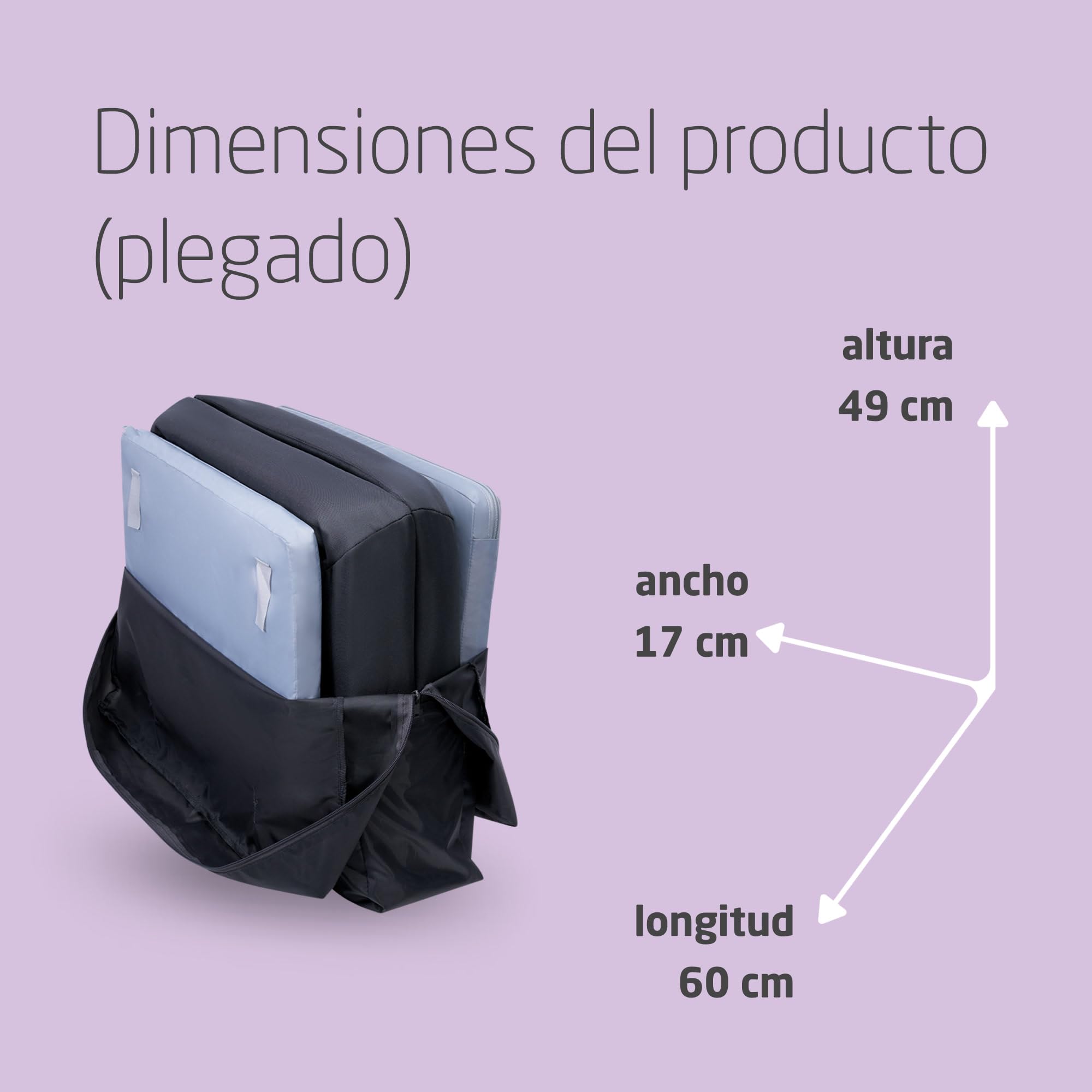 Maxi-Cosi Iris2, 2 en 1 Cuna de Viaje Bebé, de 0 a 3 Años, 0-15 kg, Cuna Bebé, 2 Niveles para Dormir, Ventana Lateral de Entrada, Ligera y Plegable, Colchón Extensible, Eco Care, Essential Graphite