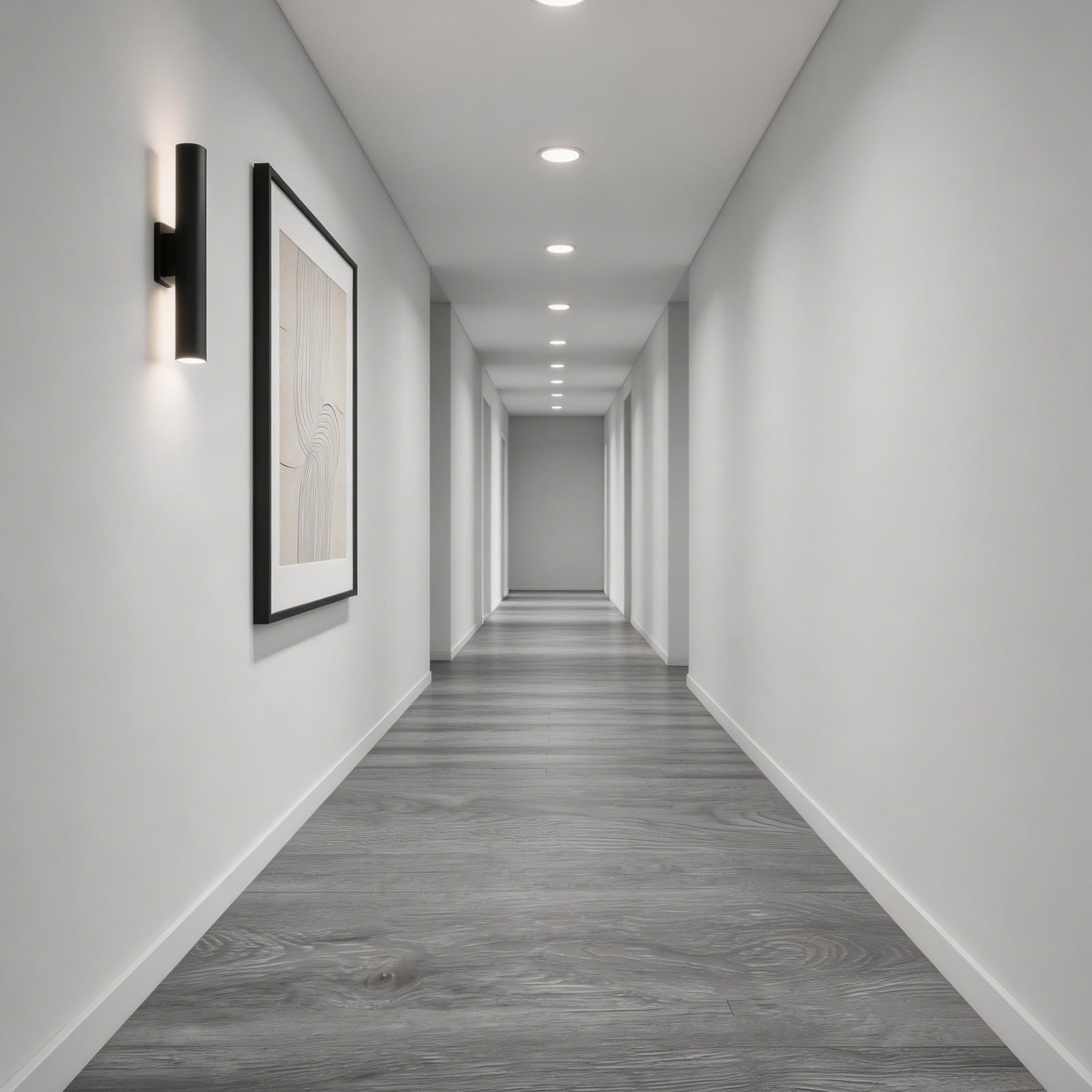 CYEER Suelo de PVC autoadhesivo con aspecto de madera gris (40 cm x 10 m), suelo de vinilo fuerte de 1,6 mm, lámina adhesiva impermeable para suelos, escaleras y muebles, antideslizante y fácil de